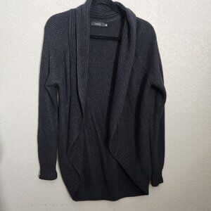 Talula Cardigan Sweater XXS Black Knit Open-Front